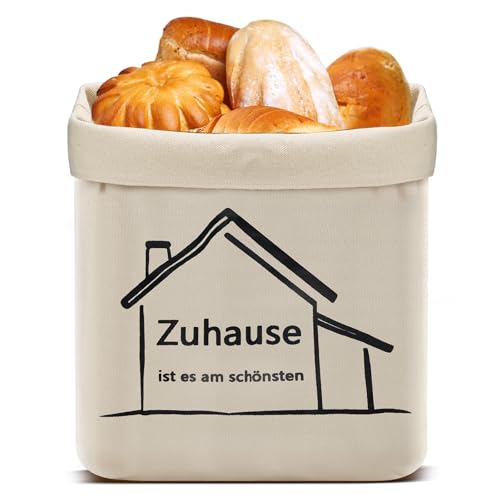 ZUZGO Brotkorb Stoff Brötchenkorb Brottasche 38 x 22 x 16 cm Brotbeutel Brotkorb Baumwolle ZUZGO Brotkorb Stoff Brötchenkorb Brottasche 38 x 22 x 16 cm Brotbeutel Brotkorb Baumwolle von ZUZGO