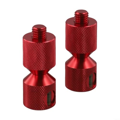 1-1/8 Aluminium-Flansch-Positionierungsstift-Set, Zwei-Loch-Positionierungswerkzeug für ASME-Rohrausrichtung, 6061 Grad mit schwarzem Oxid-Finish (rot, 2 Stück) von ZUZZEE