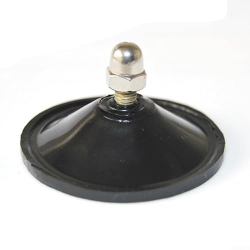 10 Stück M6 Mutter Rändelschraube Große Saugnäpfe Haken Klar Kunststoff Gummi Pad Saugnäpfe für Glaswand Küche Badezimmer Glatte Wand (Schwarz) von ZUZZEE