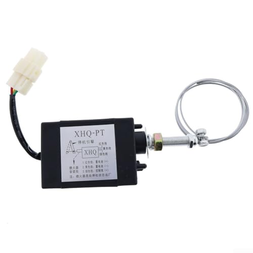 12 V XHQ-PT Motor-Stopp-Magnetspule Elektrisches Drosselklappen-Einstellventil Elektromagnetischer Regler für schwere Geräte 40 mm Zugkraft 90-110 N -40 ~ 150 ℃ Arbeitstemperatur 12 V XHQ-PT Motor-Stopp-Magnetspule Elektrisches Drosselklappen-Einstellventil Elektromagnetischer Regler für schwere Geräte 40 mm Zugkraft 90-110 N -40 ~ 150 ℃ Arbeitstemperatur von ZUZZEE