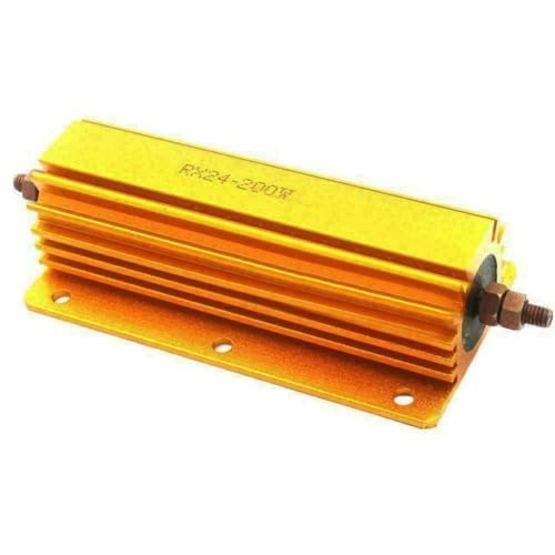 200 W Power Metall-Aluminium-Widerstand, 1 Ohm, 2 Ohm, 4 Ohm, 8 Ohm, feste Dummy-Last mit Befestigungslöchern für Audio-Gerätetests (4 Ohm 4R) von ZUZZEE