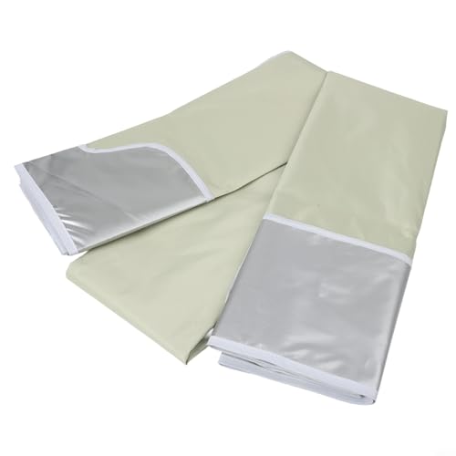 Abdeckung für Gartenschaukelstühle, 164 x 114 x 15 cm, wasserdicht, 210D Oxford-Gewebe, Ersatzdachabdeckung für 3-Sitzer, Terrassenmöbel (beige) von ZUZZEE