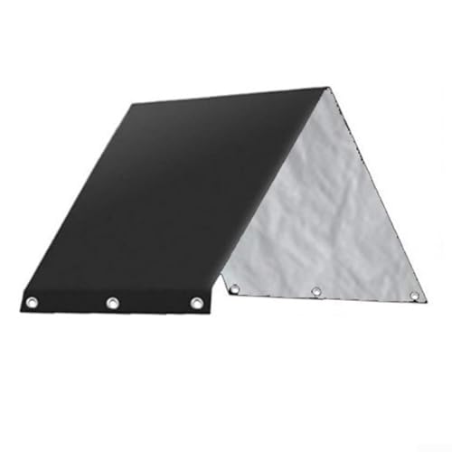 Abdeckung für Spielplatzausrüstung, 210D, wasserdicht, Sonnenschutz, Allwetterschutz, Outdoor-Spielstruktur, Plane, Dachschutz, UV-Schutz, Regen, Schnee, 132 x 226 cm (schwarz) von ZUZZEE