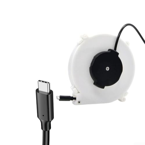 Automatisch einziehbares Datenkabel-Ladekabel-Aufwickler, 1–3 Meter, Typ-C, tragbare Netzkabel-Aufbewahrungsbox (1,2 m, Typ C) von ZUZZEE