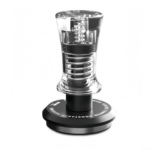 Coffee Tamper 51 53 58 mm, Nivellierung konstanter Druck, kalibriert, federbelastet, Espresso-Zubehör mit transparentem Griff (58,35 mm) von ZUZZEE