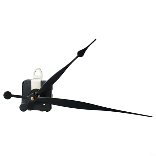 DIY Uhrwerk Quarzmotor Mechanismus High Torque Kit 154 mm 208 mm lange Zeiger 28 mm Schaftgewinde schwarz 1,5 V von ZUZZEE