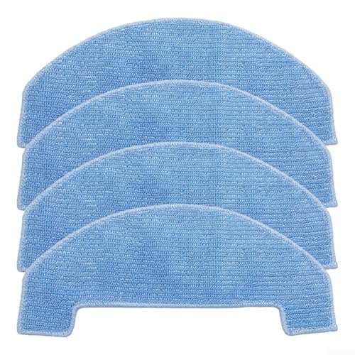 Ersatz-Mopp-Pads für Ultenic D10 Roboter-Staubsauger-Mikrofasertuch, blau, 4 Stück (4 Stück) von ZUZZEE