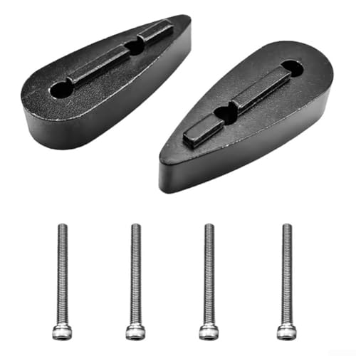 Fahrradlenker-Abstandshalter, Aluminiumlegierung, Verlängerungs-Set mit Schrauben für Aero-Stangen, Höhenverstellung, 5 mm, 10 mm, 20 mm, 40 mm, Schwarz (10 mm) von ZUZZEE