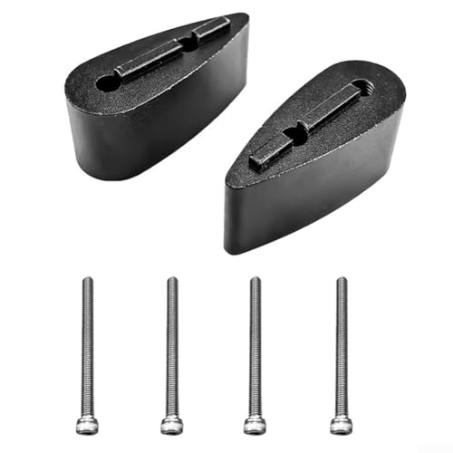 Fahrradlenker-Abstandshalter, Aluminiumlegierung, Verlängerungs-Set mit Schrauben für Aero-Stangen, Höhenverstellung, 5 mm, 10 mm, 20 mm, 40 mm, Schwarz (20 mm) von ZUZZEE