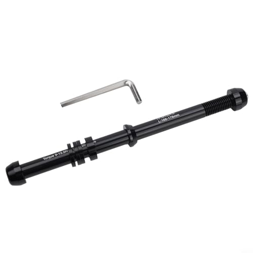 Fahrradtrainer Steckachse Spieß 12 mm Aluminiumlegierung CNC-gefräst P1.0 / P1.5 / P1.75 Bike Thru Achse Adapter Indoor Sport Radfahren Ausrüstung mit verstellbaren Abstandshaltern (P1.5) von ZUZZEE