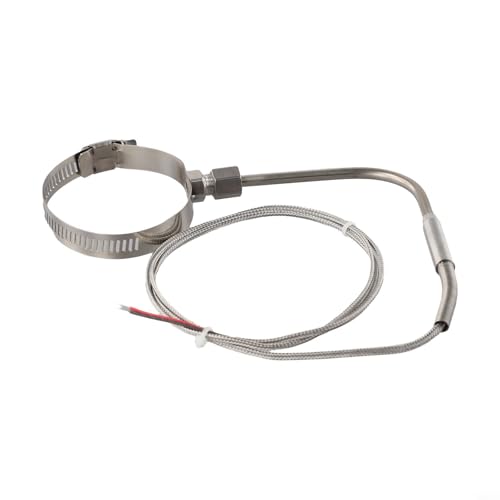 K-Typ EGT Thermoelement Temperaturfühler 80 x 5 mm rechtwinkliger Sensor mit 1 m Kabel für industriellen Messbereich -100-1250 °C Edelstahlgeflecht geschirmt K-Typ EGT Thermoelement Temperaturfühler 80 x 5 mm rechtwinkliger Sensor mit 1 m Kabel für industriellen Messbereich -100-1250 °C Edelstahlgeflecht geschirmt von ZUZZEE