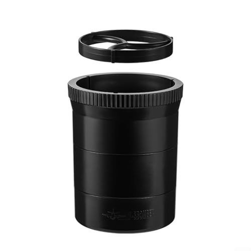 Kaffee-Verteilerwerkzeug, höhenverstellbar, für Mokkakanne, Espresso, 68 mm Basis, Trichter, Dosierring, professionelles Zuhause, für Barista-Brauwerkzeug, schwarz von ZUZZEE