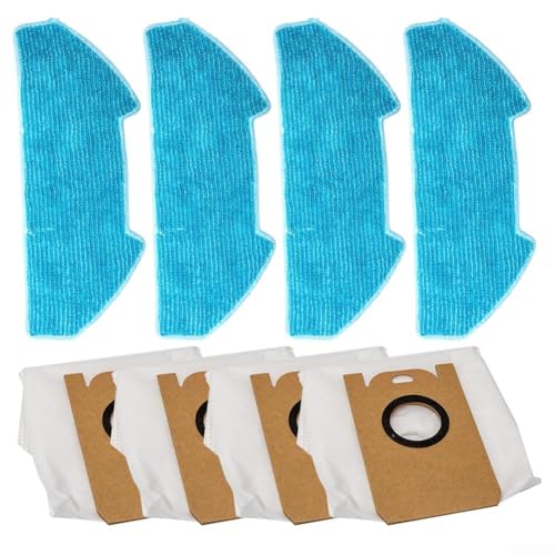Mikrofaser-Wischtuch-Set für Redkey mit Staubsammelbeuteln für R10 Saugroboter von ZUZZEE
