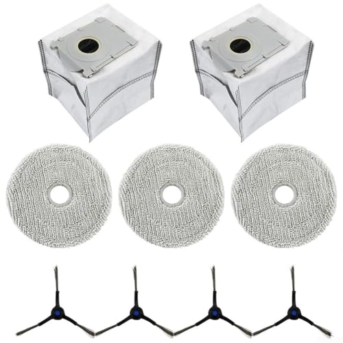 Reinigungszubehör-Set für Ecovacs, für Deebot Mini Saugroboter, inklusive Mikrofaser-Wischpads, Staubsammelbeutel, Seitenbürsten-Set Reinigungszubehör-Set für Ecovacs, für Deebot Mini Saugroboter, inklusive Mikrofaser-Wischpads, Staubsammelbeutel, Seitenbürsten-Set von ZUZZEE