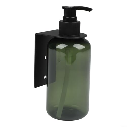 Seifenspender, Wandhalterung, Pumpflasche, Edelstahlhalter, für Shampoo, Duschgel, Badezimmerzubehör (1 Flasche A) von ZUZZEE