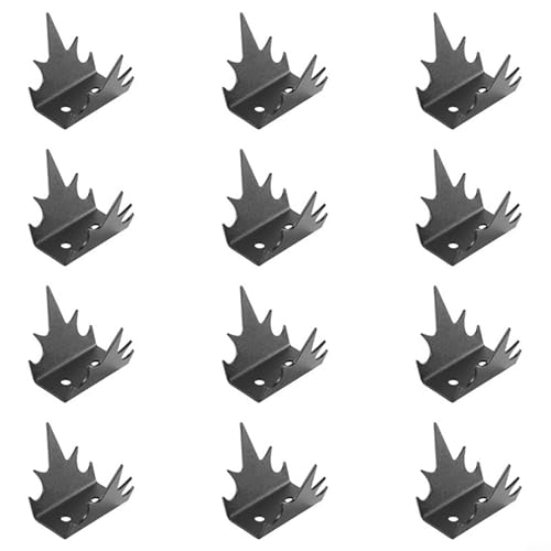 Sicherheitszaun-Wandspikes, 12 Stück, Anti-Aufstiegs-Abschreckung, Metallspikes mit Schrauben für Garten und Haus Sicherheitszaun-Wandspikes, 12 Stück, Anti-Aufstiegs-Abschreckung, Metallspikes mit Schrauben für Garten und Haus von ZUZZEE