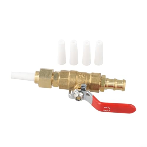 Ventiltyp Sandstrahlwerkzeug, Messing-Kugelhahn, Verbindungsersatz, 4 Aluminiumoxid-Keramikdüsen für Rostentfernung, Oberflächenbehandlung Ventiltyp Sandstrahlwerkzeug, Messing-Kugelhahn, Verbindungsersatz, 4 Aluminiumoxid-Keramikdüsen für Rostentfernung, Oberflächenbehandlung von ZUZZEE
