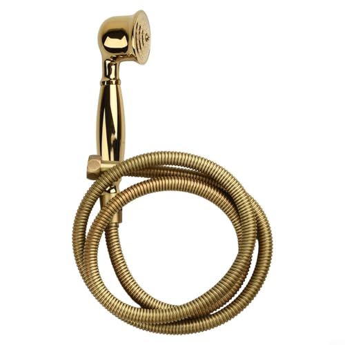 Vintage Messing Handbrause mit Schlauch Abnehmbares Badezimmer-Sprüh-Set für Zuhause von ZUZZEE