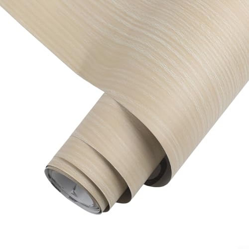 Wandaufkleber, dekorativ, PET, Holzmaserung, für Möbel, Schrank, wasserdicht, 40 cm x 3 m (G) von ZUZZEE