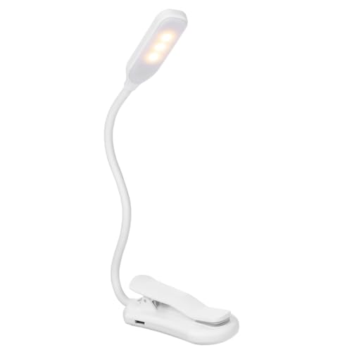 ZVALIEVYE 360 USB Wiederaufladbare Augenschutz Schreibtischlampe Einstellbare Leselampe Klemme Schreibtischlampen Dimmbar Leselampe Touch Control Lampe Weiß Augenlicht Clip On Büro von ZVALIEVYE