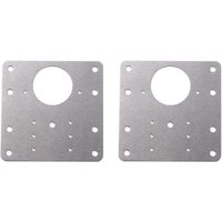 (2 Stück) Scharnierreparaturartefakt, Reparaturhalterungsplatten, einfache Installation mit 12 Schrauben, für Holz, Möbel, Regale, Kabine von ZVD