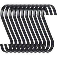 10 flache S-Haken, Metallhaken zum Aufhängen, robuste Küchenhaken, multifunktionale Haken für Küche oder Fleisch, Metzger, Kleidung, Pflanzen, 10 flache S-Haken, Metallhaken zum Aufhängen, robuste Küchenhaken, multifunktionale Haken für Küche oder Fleisch, Metzger, Kleidung, Pflanzen, von ZVD