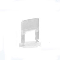 100 Stück Nivellierlaschen zur Unterstützung beim Verlegen von Fliesen 2 mm, transparent, 3,5 3,8 cm von ZVD