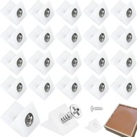 100 Stück Schubladenverbinder-Verstärkung, Schubladenbodenreparatur, kleine Schubladenreparatur-Unterlegscheiben, Befestigungselemente mit Schrauben von ZVD