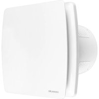 ZVD - 100 mm Badezimmer-Abluftventilator – Timer-Ventilator mit Feuchtigkeitssensor und Rückschlagventil, leiser Luftabzug, weiß von ZVD