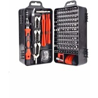 135-in-1 magnetisches Mini-Präzisionsschraubendreher-Reparatur-Werkzeugset für iPhone, Laptop, Uhr mit Aufbewahrungs-Organizer, rot von ZVD