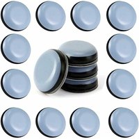 24 Stück Teflon-Möbelgleiter 25 mm (rund) – Möbelgleiter – PTFE-Gleiter, selbstklebende Teflon-Möbelgleiter, Möbelgleiter für Stuhl, Sofa, von ZVD