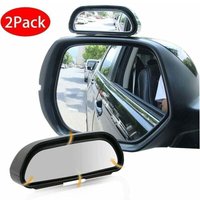 2er-Pack 360°-Auto-Toter-Winkel-Spiegel, universeller rechts + links verstellbarer HD-Glas-Weitwinkel-Zusatzspiegel, verstellbarer von ZVD