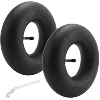 2er-Pack 4.10/3.50-4 Zoll Schlauch für Sackkarre, Rollwagen, Handkarre, Rasenmäher, Ersatzschlauch 4.10-4 mit Brechstange von ZVD