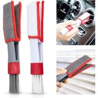 2er-Pack Staubwedelbürste für Jalousien, 2-in-1-Multifunktions-Reinigungswerkzeug, Mikrofaser-Staubwedel mit Doppelkopf, abnehmbare und waschbare von ZVD