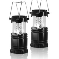 2er-Pack faltbare LED-Campingleuchte, tragbare Campinglaterne, wasserdichte IPX5-Taschenlampe für Außenbeleuchtung, Camping, Wandern, Garten, Angeln von ZVD