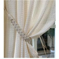 2er-Pack handgefertigte Vorhang-Raffhalter aus Seil für die Dekoration im Home-Office, gewebte Vorhanghalter 2er-Pack handgefertigte Vorhang-Raffhalter aus Seil für die Dekoration im Home-Office, gewebte Vorhanghalter von ZVD