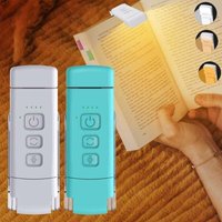 2er-Pack wiederaufladbare USB-Buchlichter zum Lesen bei Nacht, tragbare LED-Leselichter zum Anstecken, 3 Farben, einstellbare Helligkeit von ZVD