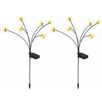 2er Set kleine Solar-Bienenlichter - Glühwürmchen-Steckleuchte LED-Solarlampe - Gartendeko von HYY AR