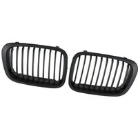 ZVD - 2er-Set mattschwarze Kühlergrills für bmw E46 3er-Reihe 4 Türen 1998-2001 von ZVD