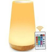 360° bunte Nachttischlampe, wiederaufladbares LED-Mehrfarben-Touch-Nachtlicht mit einstellbarer Helligkeit, Nachttischlampe für Schlafzimmer, von ZVD