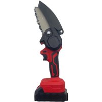 ZVD - 4-Zoll-Akku-Mini-Kettensäge mit Ladegerät und 1 Akku zum Holzschneiden und Astschneiden von ZVD