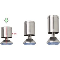 4er Set Möbelbeine aus Edelstahl ø 5 cm von ZVD