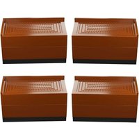 4er Set Möbelständer, Bett, quadratisch, Beine 7,5 cm oder 15 cm hoch, verstellbares Bett, für Tische, Stühle, Sofas, Schlafsäle usw. von ZVD