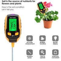 5-in-1-Bodentester für Blumentopf – pH-Detektor – Feuchtigkeit – Licht und Temperatur von ZVD