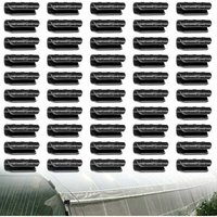 50 Stück Gewächshaus-Rohrfolien-Clip-Clips, Gartengebäude, Pflanzen, Kunststofffolie, Netz, Rohr, feste Anschlüsse, Zubehör, Werkzeuge, Gewächshaus von ZVD