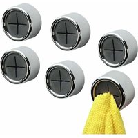 6er-Pack Geschirrtuchhalter, runde selbstklebende Haken, Küchenhaken, Handtuchhalter mit Saugnapf für Badezimmer, Kleiderschrank und Wandschrank. von ZVD