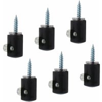 6er-Set Kronleuchter-Beleuchtungshaken, Kronleuchter-Haken, Deckenleuchte, Kabel (schwarz), von ZVD
