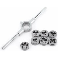 8-teiliges Schrauben-8-teiliges Gewindeschneideisen- und Schraubenschlüssel-Set für die Außengewindebearbeitung zum Gewindeschneiden von ZVD