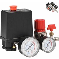ZVD - 90–120 psi einphasiger Luftkompressor-Druckschalter mit 4 Anschlüssen und Manometer für schnelle Druckreduzierung ZVD - 90–120 psi einphasiger Luftkompressor-Druckschalter mit 4 Anschlüssen und Manometer für schnelle Druckreduzierung von ZVD