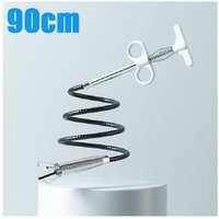 90 cm weiße Schlangenform Kanalrohrbagger Vierklauen-Federbagger Baggerwerkzeug Küche Badezimmer Waschbecken Abfluss 90 cm weiße Schlangenform Kanalrohrbagger Vierklauen-Federbagger Baggerwerkzeug Küche Badezimmer Waschbecken Abfluss von ZVD